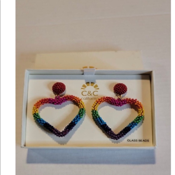 NWT C&C CALIFORNIA HEART HANDBEADED … - Picture 8 of 12